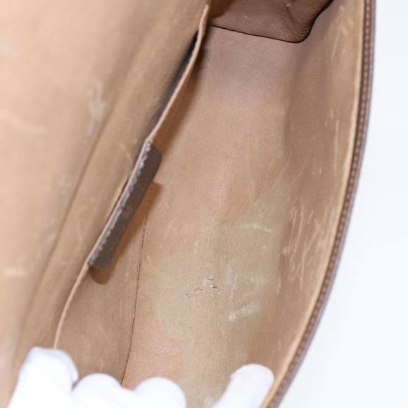 GUCCI GG Supreme Web Sherry Line Clutch Bag PVC Beige Red 89 01 030 Auth 86403 - Picture 10 of 16